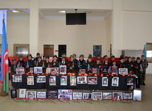 Azərbaycan Ordusunda 20 Yanvar şəhidlərinin xatirəsi anılıb